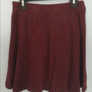 Velvet feeling skater skirts